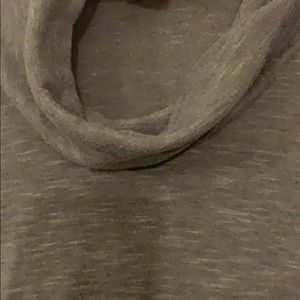 Gray long sleeve maternity shirt